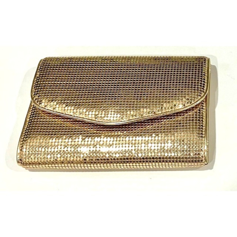 Vintage Whiting and Davis International Gold Mesh Purse with Chain Strap